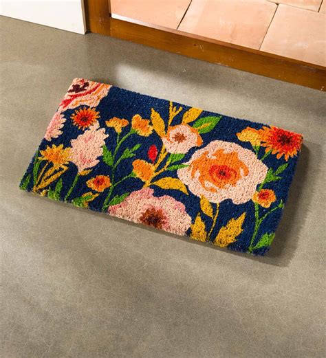 doormat flowers|flower door mats for sale.